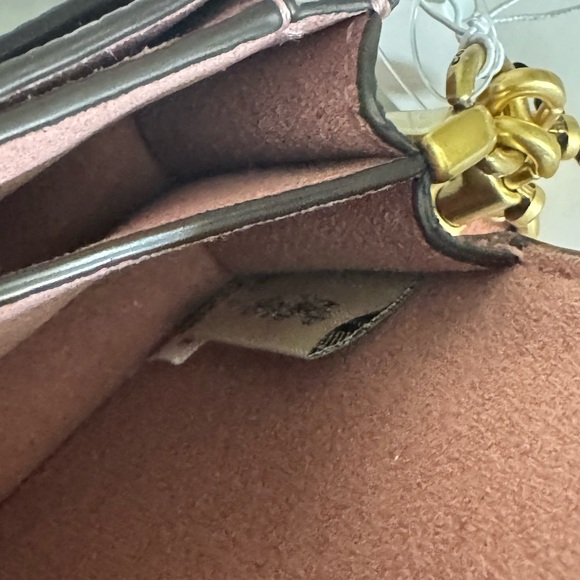 Coach Peony Tabby 9 Mini Bag Charm with Gold Chain - Picture 6 of 8